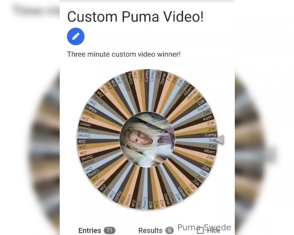 Puma Swede aka Pumaswede OnlyFans - Congrats to the special winner of a 3 minute custom video! Thank you to everyone who entered!