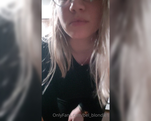 BelBlondie aka Bel_blondie1 OnlyFans - When you see that girl in the office and just want to bend her over a bathroom sinkrip her tights