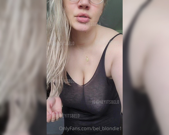 BelBlondie aka Bel_blondie1 OnlyFans - I think see through is such a sexy little tease, do you agree Not to mention this is total easy acce