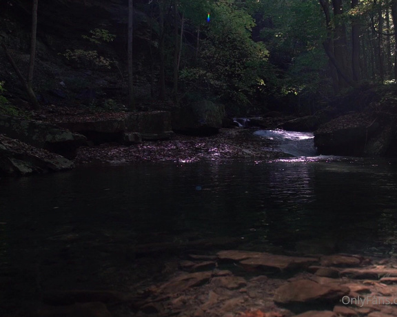 Emma Choice aka Emmachoice OnlyFans - Getting in the freezing cold water while hiking 3