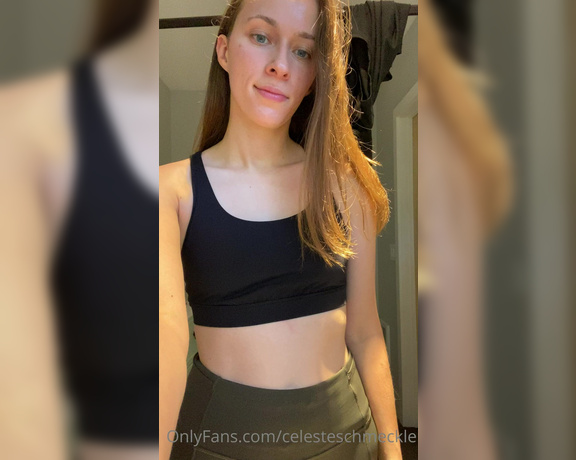 Celeste Schmeckle aka Celesteschmeckle OnlyFans - Taking off my workout clothes for you because let’s be honest when am I not wearing workout clothes