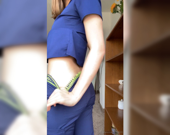 Celeste Schmeckle aka Celesteschmeckle OnlyFans - Watch me take my scrubs off and a little bit more too