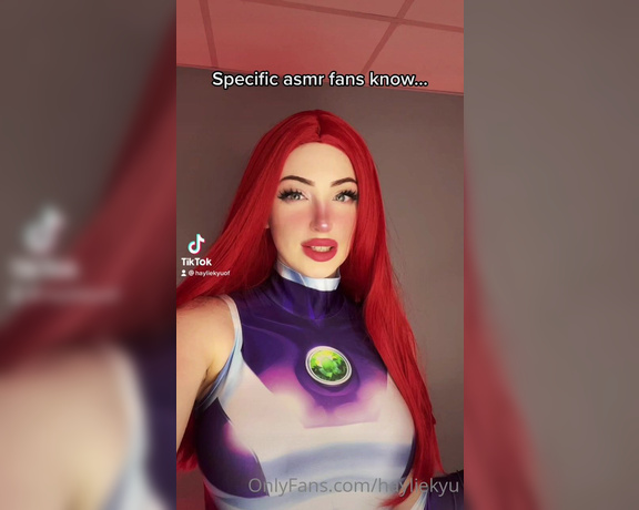 Hayliekyu aka Hayliekyu OnlyFans - Should I make Starfire asmr xxx