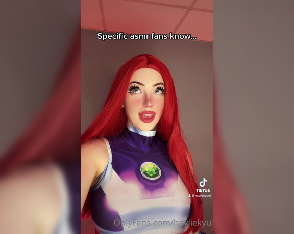 Hayliekyu aka Hayliekyu OnlyFans - Should I make Starfire asmr xxx