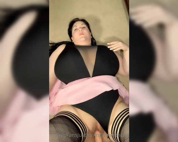 JustHavingFunWithLife aka Justhavingfunwithlife OnlyFans - Fuck machine, heels, thigh highs, skirt, bent over POV and missionary POV total time 735