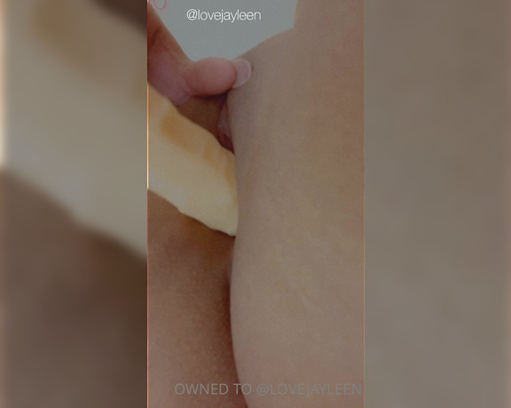 LoveJayleen aka Lovejayleen OnlyFans - I love the way my tight pussy grips that cock imagine your dick inside of me instead, would you