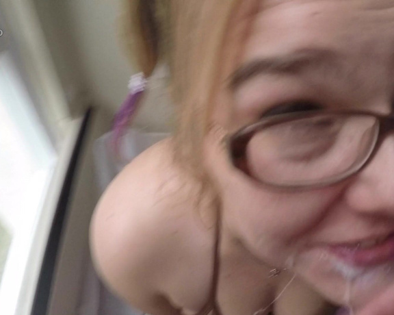 Dirtykristy Pigtails N Glasses Blowjob And Facial