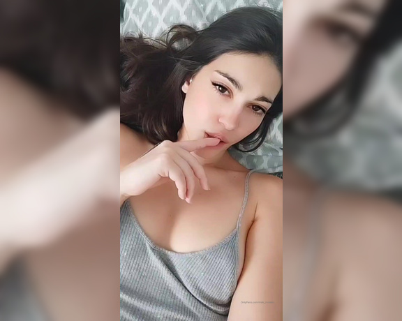 Miki Infinita aka Miki_infinita OnlyFans - Are we going to misbehave Alone in bed, my pussy starts to burn  You have to get this urge out