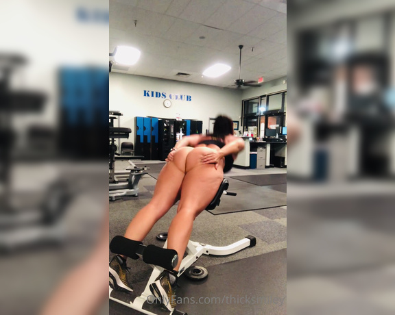 Thick and Sweet aka Thicksmiley OnlyFans - Let’s start our workout baby 5