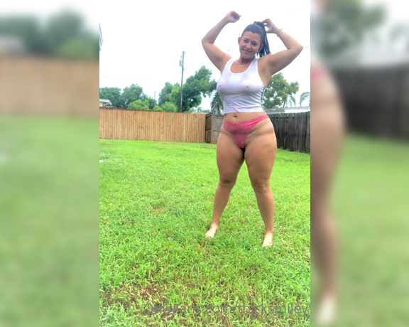 Thick and Sweet aka Thicksmiley OnlyFans - I always wanted to do a wet T shirt contest 1