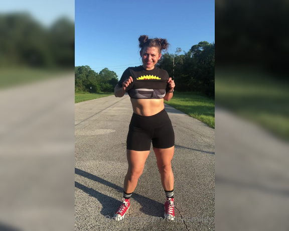 Thick and Sweet aka Thicksmiley OnlyFans - Just another after gym strip down