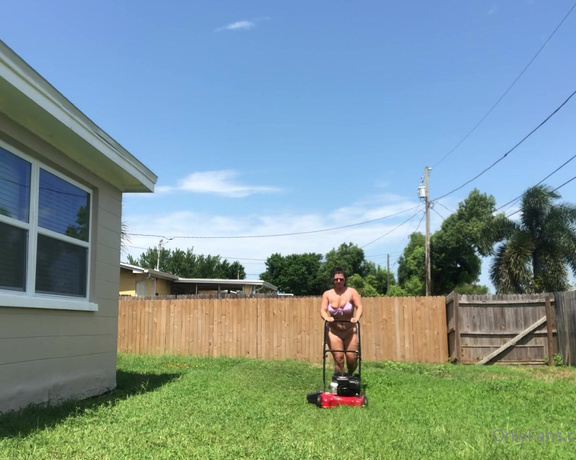 Thick and Sweet aka Thicksmiley OnlyFans - If the neighbor is doing yardwork I guess I have too 4