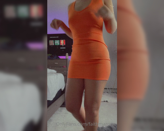 Faith Marone aka Faithmarone OnlyFans - Do you like my orange dress