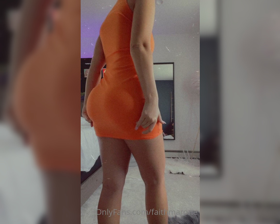 Faith Marone aka Faithmarone OnlyFans - Do you like my orange dress