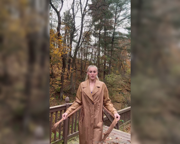 Kali aka Kalismallz OnlyFans - Tranche coats were made for stripping out of