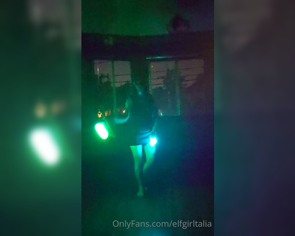 Talia aka Elfgirltalia OnlyFans - This was fun 3 I havent had a change to spin my poi lately Its good exercise, pretty, and reminds