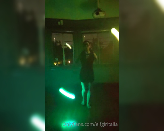 Talia aka Elfgirltalia OnlyFans - This was fun 3 I havent had a change to spin my poi lately Its good exercise, pretty, and reminds