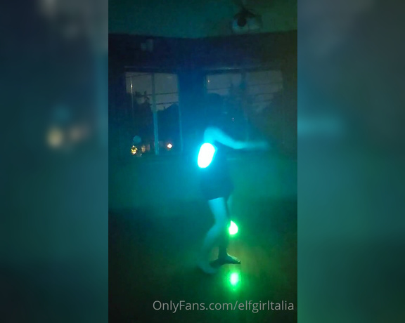 Talia aka Elfgirltalia OnlyFans - This was fun 3 I havent had a change to spin my poi lately Its good exercise, pretty, and reminds