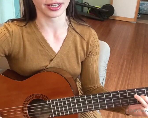 Talia aka Elfgirltalia OnlyFans - Guitar and singing! I was going to get more takes until I got one that wasnt so rough, but  you d