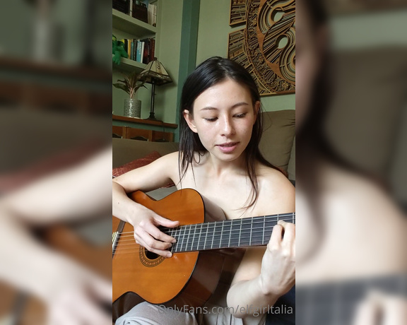 Talia aka Elfgirltalia OnlyFans - In progress my first song where Im doing fingerpicking! Suzanne by Leonard Cohen Hoping I can post