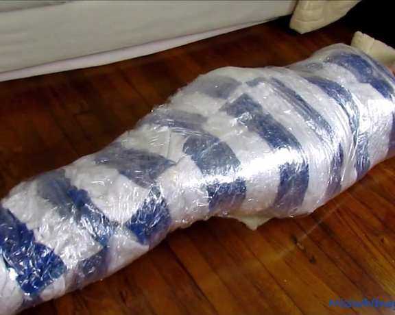 MissWhitneyMorgan - Terra Mizu Clear Tape Mummification, Tape Bondage, Gag Talk, Mummification, Damsel in Distress, Bondage, SFW, ManyVids