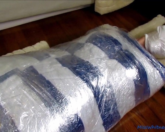 MissWhitneyMorgan - Terra Mizu Clear Tape Mummification, Tape Bondage, Gag Talk, Mummification, Damsel in Distress, Bondage, SFW, ManyVids