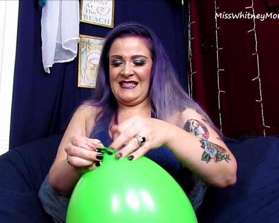 MissWhitneyMorgan - Whitney Blowing Up 12 Inch Balloons, Balloons, Balloons B2P, Balloons Non Pop, Mouth Fetish, Breath Control, SFW, ManyVids