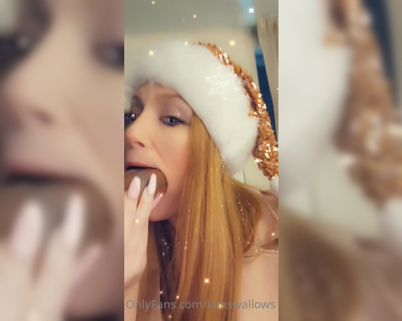 Kim Swallows aka Kimswallows OnlyFans - What happens when you give me chocolate just imagine when its your dick in my mouth 1