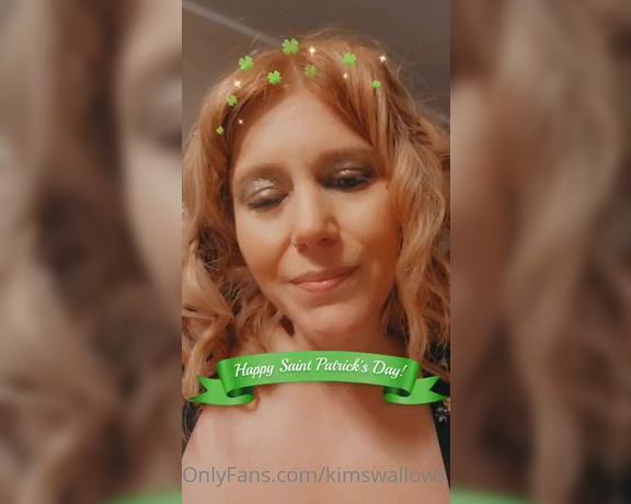 Kim Swallows aka Kimswallows OnlyFans - Happy Saint Patricks Day be sure to pinch me and leave a tip since Ive been a naughty girl and don