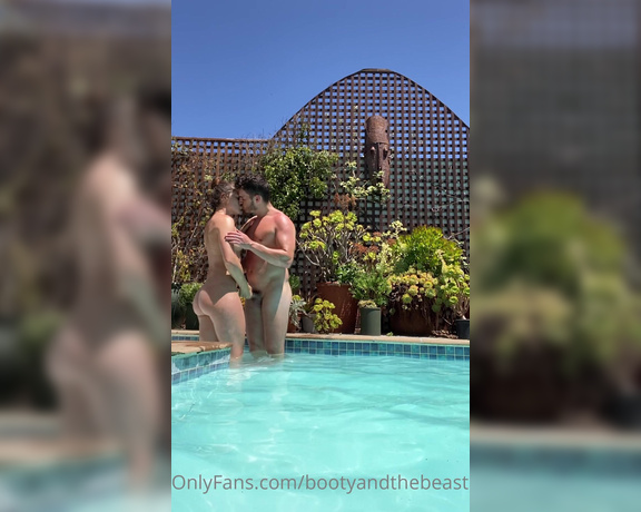 Booty the Beast aka Bootyandthebeast69 OnlyFans - Sucking dick on land Sucking dick in a pool