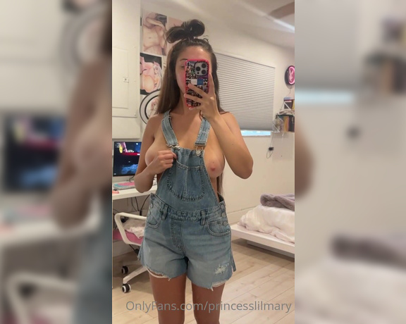 Princess Mary aka Princesslilmary OnlyFans - Welp my big boobies can’t contain themselves in overalls