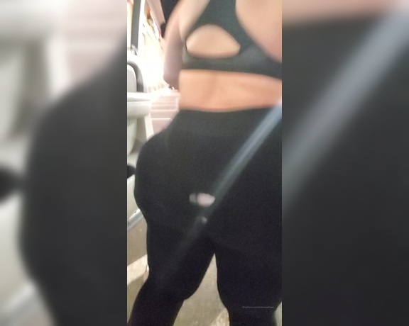 Kim Swallows aka Kimswallows OnlyFans - My poor leggings exploded during my workout at the gym I bet alot of you would have love to see tha