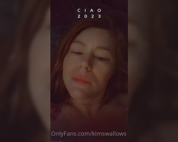 Kim Swallows aka Kimswallows OnlyFans - Happy new year 2023 come join me in my bed and lets fuck all day