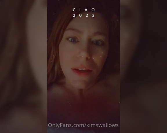 Kim Swallows aka Kimswallows OnlyFans - Happy new year 2023 come join me in my bed and lets fuck all day