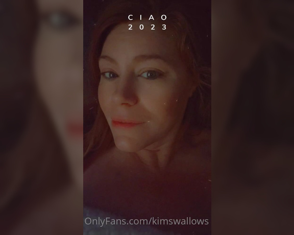 Kim Swallows aka Kimswallows OnlyFans - Happy new year 2023 come join me in my bed and lets fuck all day