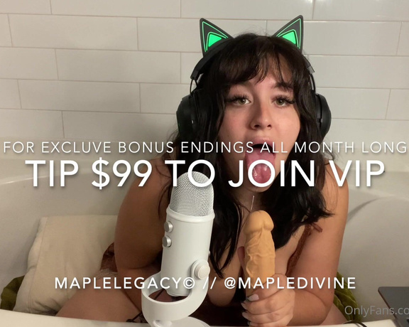 Maple aka Mapledivine OnlyFans - DONT MISS OUT ON SOME OF THE HOTTEST VIP CONTENT THIS MONTH!! I DID ASMR PORN FOR THE FIRST TIME