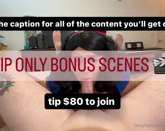 Maple aka Mapledivine OnlyFans - SNOW WHITE TAKES ALL 7 INCHES (VIP I MADE HIM CUM TWICE!! SO VIP YOU GET DOUBLE CUMSHOT ACTION 2