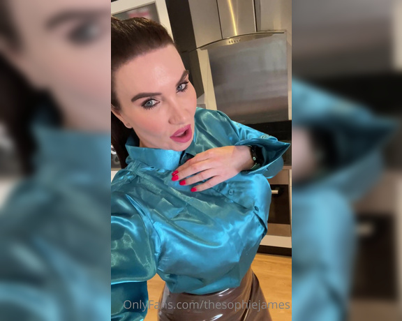 Sophie James aka Thesophiejames OnlyFans - I think I have the biggest satin fetish ever what do you think