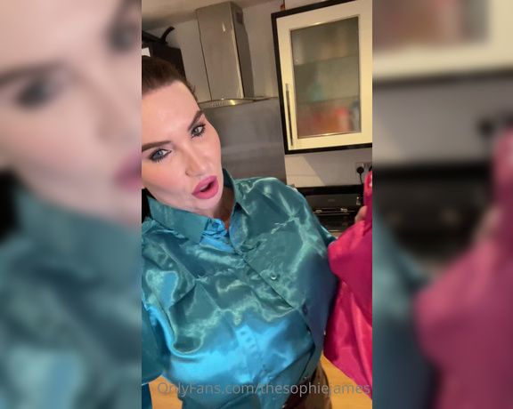 Sophie James aka Thesophiejames OnlyFans - I think I have the biggest satin fetish ever what do you think