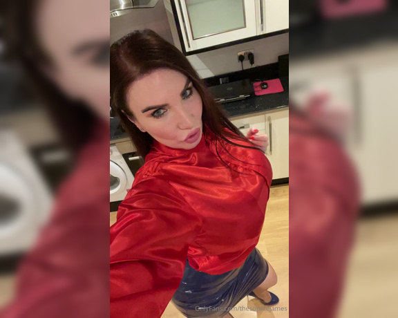 Sophie James aka Thesophiejames OnlyFans - Satin, pvc, seamed nylons and heels my favourite combination what do you think