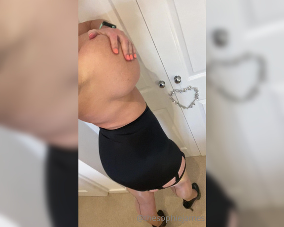 Sophie James aka Thesophiejames OnlyFans - Look at those FF nylon clad legs imagine sliding the tip of your cock all the way up the seam from