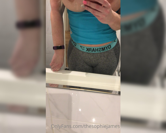 Sophie James aka Thesophiejames OnlyFans - My hand down my gym thong multi vid post 3