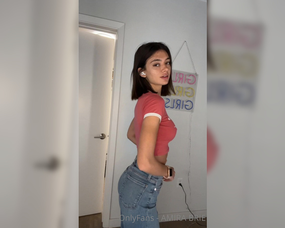 Amira Brie aka Amirabrie OnlyFans - POV you’re my mirror watching me strip tease for myself