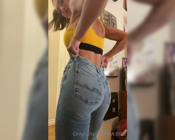 Amira Brie aka Amirabrie OnlyFans - I bought a new pair of jeans Now who wants to take me out in them )