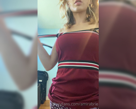 Amira Brie aka Amirabrie OnlyFans - Who needs a little black dress when you have a little red dress 3