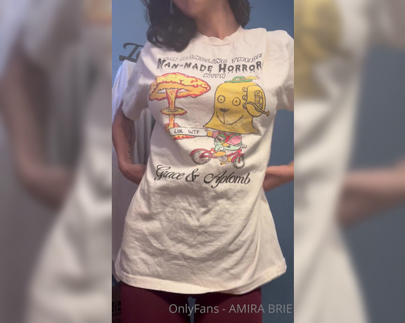 Amira Brie aka Amirabrie OnlyFans - Hey look at my cool shirts 3