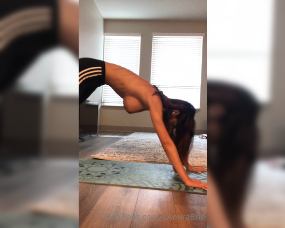 Amira Brie aka Amirabrie OnlyFans - Morning stretches How do you like to start your morning )