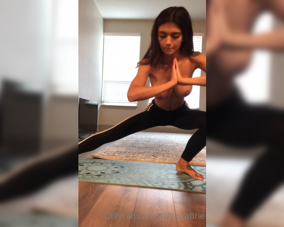 Amira Brie aka Amirabrie OnlyFans - Morning stretches How do you like to start your morning )