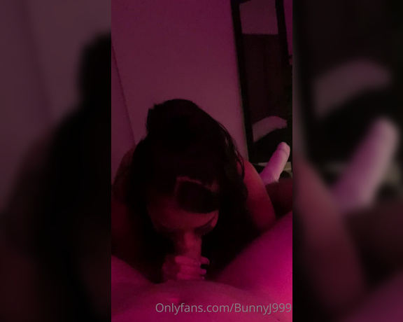 BunnyJ aka Bunnyj999 OnlyFans - Can I suck your dick like this Let me play with your balls as I stroke your cock, then I’ll swirl