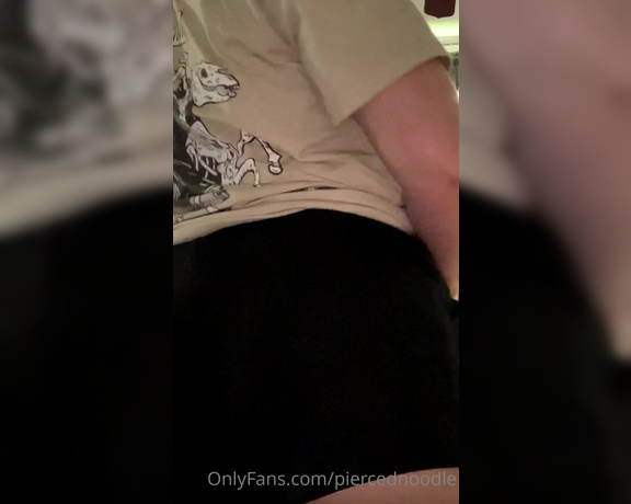 PiercedNoodle aka Piercednoodle OnlyFans - Do u guys think I have a big ass Or is it like average hahah